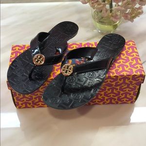 Tory Burch Jelly Thor’s Black Sandals Size 8